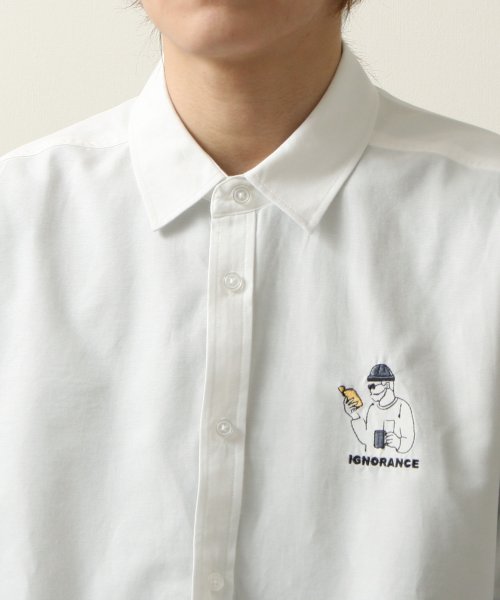 ZIP FIVE(ジップファイブ)/【q21－012－12d】ワンポイント刺繍長袖シャツ/img04