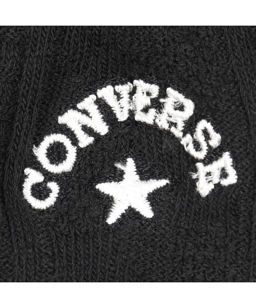 CONVERSE(コンバース)/福助 公式 靴下 レディース ロープ柄 ショート丈 3226－54jブラック 黒 スニーカー丈  フクスケ/img08