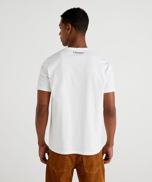 BENETTON (mens)(ベネトン（メンズ）)/エレメントモチーフプリント半袖Tシャツ・カットソー/img01
