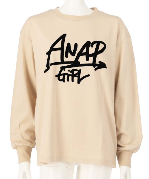 ANAP　GiRL(アナップガール)/手書きロゴロングTシャツ/img13