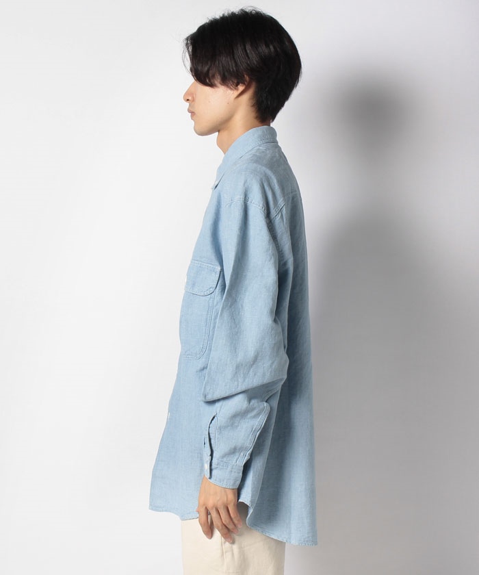 LVC DIAMOND LS SHIRT CHAMBRAY BLUE