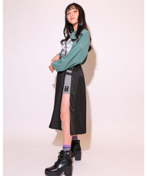 ZIDDY(ジディー)/【ニコ☆プチ掲載】 スカート 付き グレンチェック ショートパンツ (130~1/img03