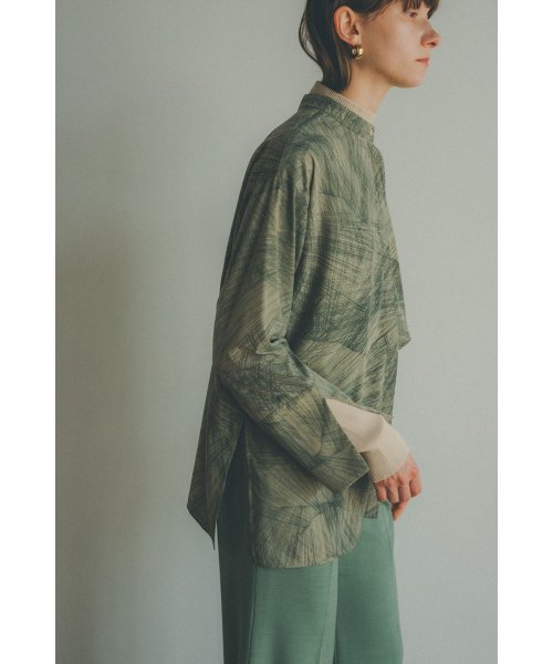 CLANE(クラネ)/RADIAL LINE DOUBLE FACE BLOUSE/img06
