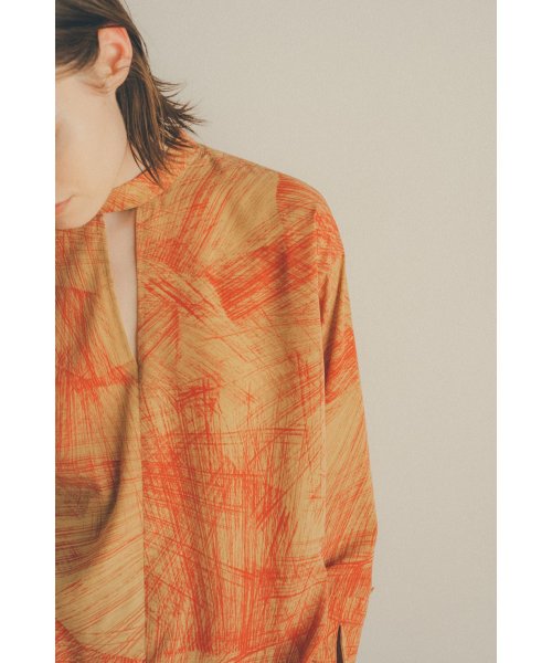 CLANE(クラネ)/RADIAL LINE DOUBLE FACE BLOUSE/img18