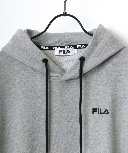 LAZAR(ラザル)/【Lazar】FILA/フィラ 【別注】 セットアップ ワンポイント ロゴ刺繍 スウェット プルパーカー&ジョガーパンツ/ルームウェア/スウェット上下 メンズ/img04