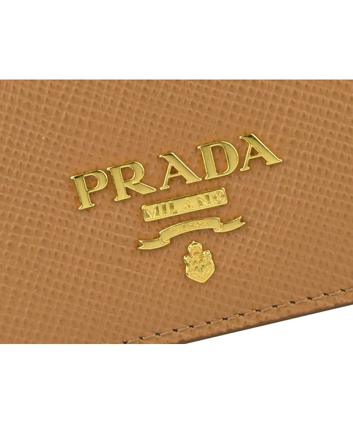 セール】【PRADA(プラダ)】PRADA プラダ 二つ折り財布 コインケース付 