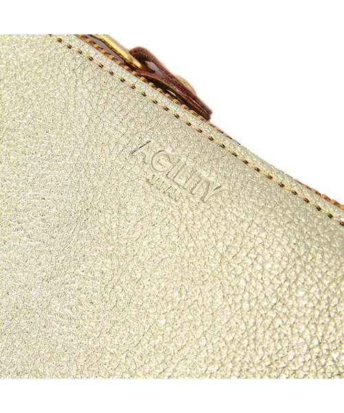 AGILITY(アジリティ)/アジリティ 財布 二つ折り財布 本革 L字ファスナー 薄い 薄型 ゴールド シルバー メンズ レディース AGILITY aj－0346－lc/img14