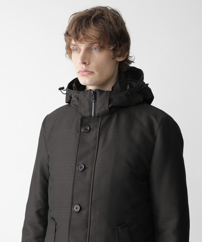 10MONTHクレストブリッジグレンチェックシティパーカー 10MONTHクレストブリッジグレンチェックシティパーカー