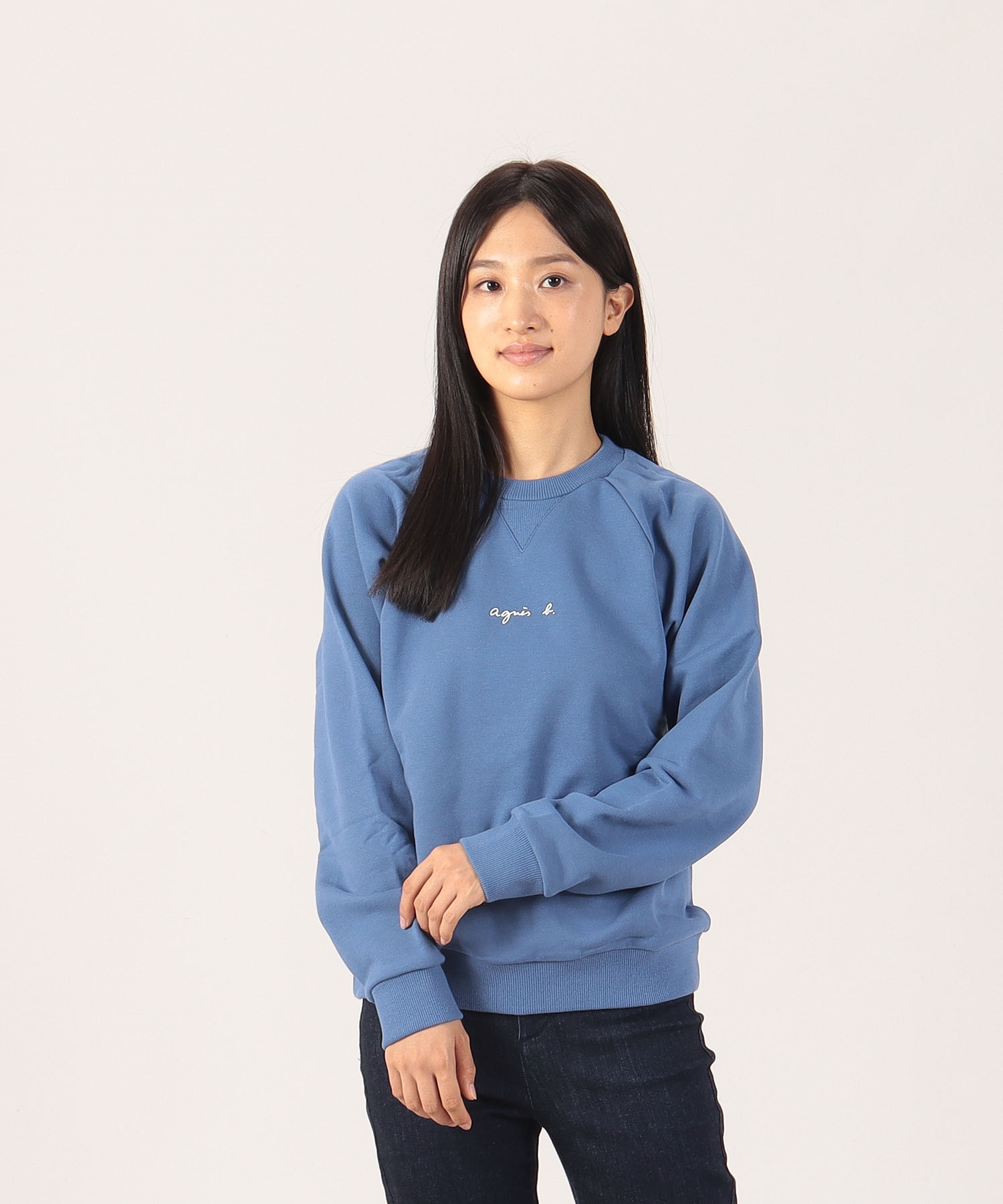 アニエスb カレッジ風ロゴスウェット トレーナー sweatshirt アニエスベー】完売必至!メンズ ロゴ入りスウェットトレーナー