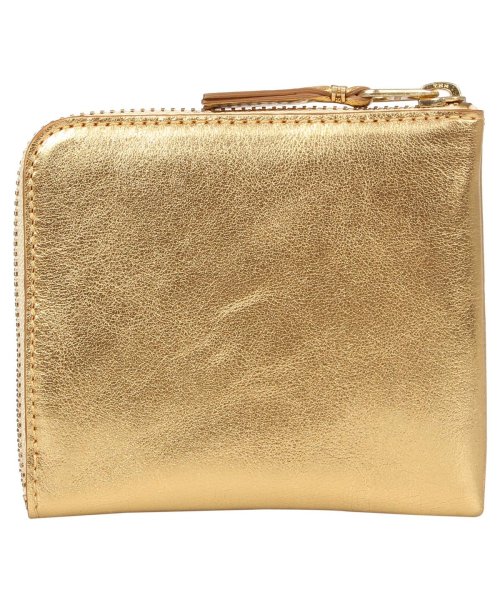 COMME des GARCONS(コムデギャルソン)/コムデギャルソン COMME des GARCONS 財布 メンズ レディース L字ファスナー 本革 GOLD AND SILVER WALLET ゴールド S/img01