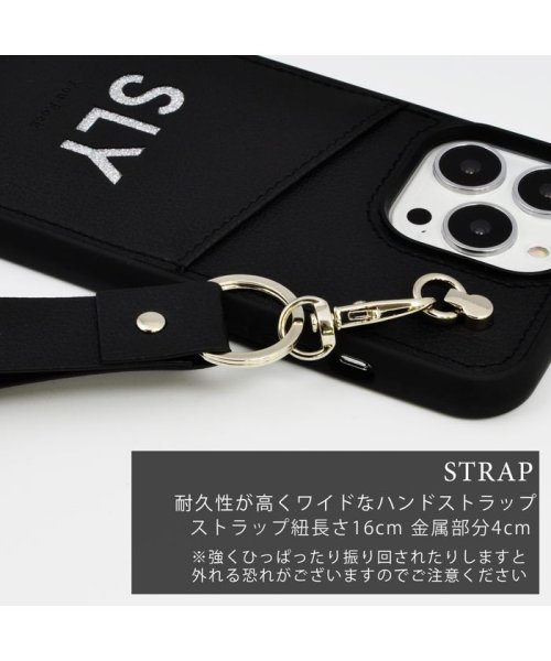 SLY(スライ)/iphone se3 ケース iphone13 ケース ブランド SLY スライ Diecutting Case ストラップ 背面ケース iphone13pro/img07