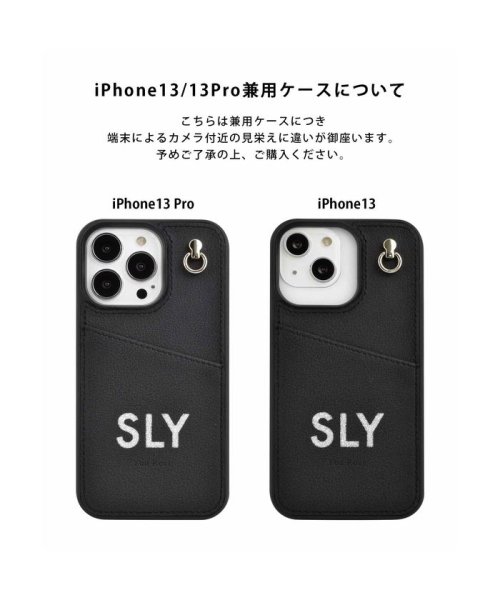 SLY(スライ)/iphone se3 ケース iphone13 ケース ブランド SLY スライ Diecutting Case ストラップ 背面ケース iphone13pro/img08