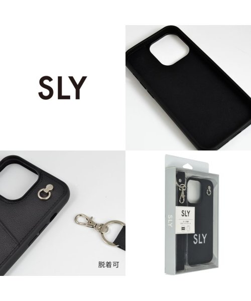 SLY(スライ)/iphone se3 ケース iphone13 ケース ブランド SLY スライ Diecutting Case ストラップ 背面ケース iphone13pro/img09