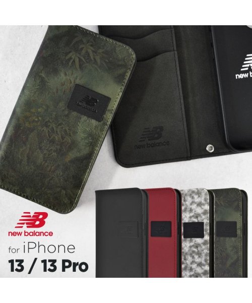 new balance(ニューバランス)/iphone13 ケース手帳型 iphone13pro ケース 手帳型 ブランド ニューバランス newbalance 手帳ケース ベーシック iphone/img01