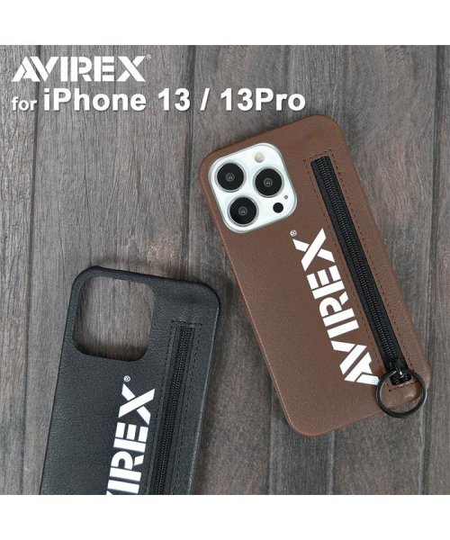 AVIREX(AVIREX)/iphone13 ケース 薄型 ブランド AVIREX アヴィレックス メンズ ジップ 背面ケース iphone13pro ケース avirex メンズ/img01