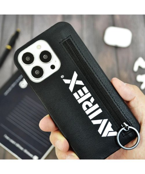 AVIREX(AVIREX)/iphone13 ケース 薄型 ブランド AVIREX アヴィレックス メンズ ジップ 背面ケース iphone13pro ケース avirex メンズ/img10