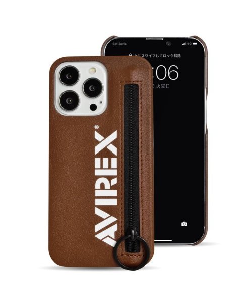 AVIREX(AVIREX)/iphone13 ケース 薄型 ブランド AVIREX アヴィレックス メンズ ジップ 背面ケース iphone13pro ケース avirex メンズ/img13