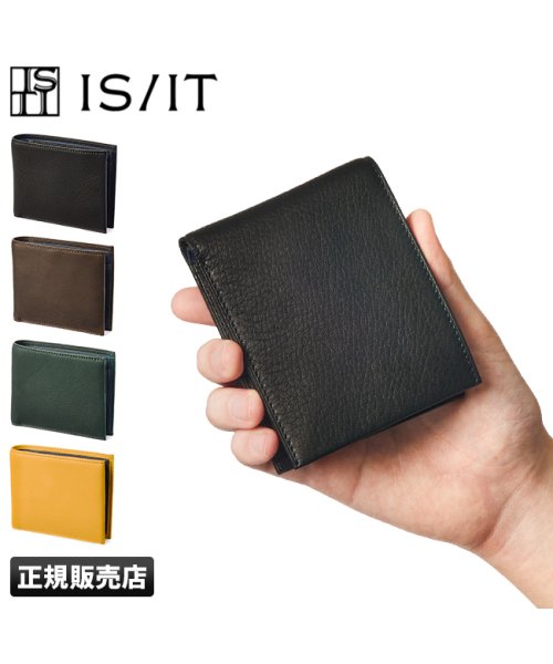IS/IT イズイット 財布 二つ折り財布 本革 レザー メンズ ブランド ディア 980613 