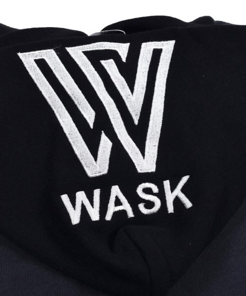 WASK(ワスク)/クレイジー 切り替え ビッグフーディ 裏毛 トレーナー (100~160cm)/img11
