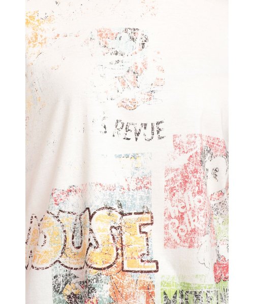 Desigual(デシグアル)/ミッキーマウスプリントのレディース半袖Tシャツ/img08