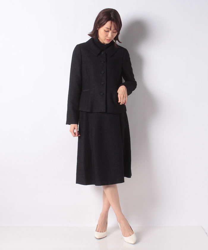 ステンカラージャケット×スカートスーツ(504330600)｜レディースファッション｜阪急百貨店公式通販 HANKYU FASHION