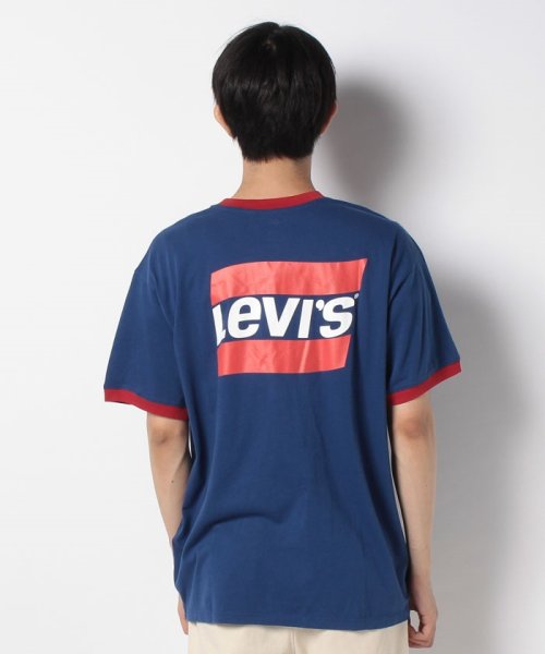 LEVI’S OUTLET(リーバイスアウトレット)/UNISEX SS GRAPHIC RINGER WAVING SW NAVY PEONY/img03