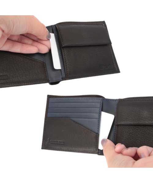 IS/IT イズイット 財布 二つ折り財布 本革 レザー メンズ ブランド ディア 980613 