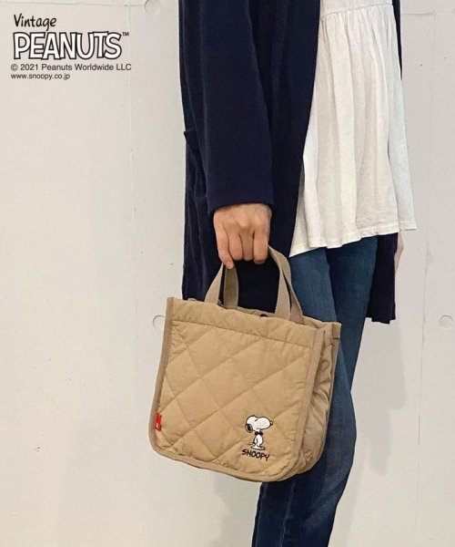 ｒｏｏｔｏｔｅ Rootote スヌーピー Snoopy キルティング ショルダー付 Ip スクエアキルト Peanuts 7b 19 Magaseek