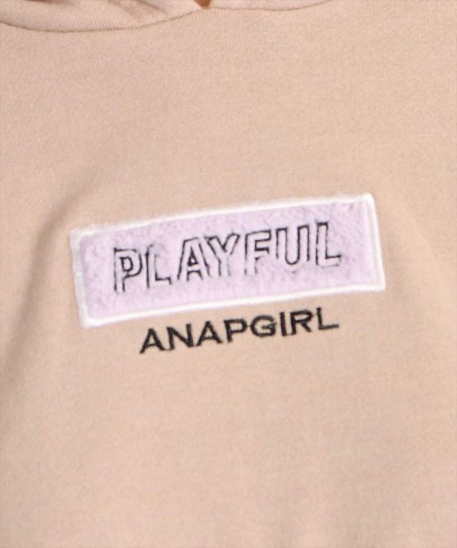 ANAP　GiRL(アナップガール)/ファーボックスワッペンショートフーディートップス/img07