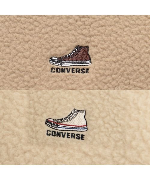 SB Select(エスビーセレクト)/CONVERSE 刺繍入りシープボア長袖プルオーバーパーカー コンバース  メンズ ブランド  フーディー プルパーカー ボア もこもこ 刺繍 長袖  プルオー/img07