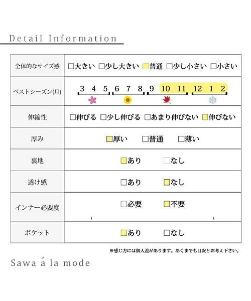Sawa a la mode(サワアラモード)/ふんわり袖のミックスツイードチェックロングコート/img30