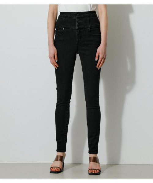 AZUL by moussy(アズールバイマウジー)/HI－WAIST BUTTON DENIM SKINNY２/img12