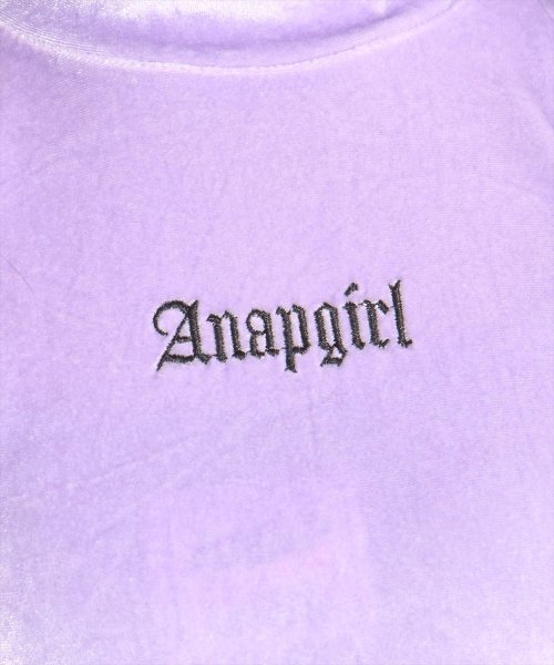 ANAP　GiRL(アナップガール)/ベロアミニネックショートトップス/img18