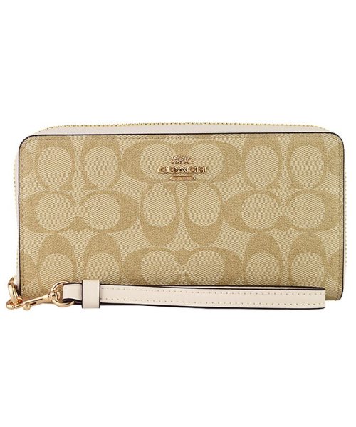 COACH(コーチ)/【Coach(コーチ)】Coach コーチ Long Zip Wallet In Signature/img01