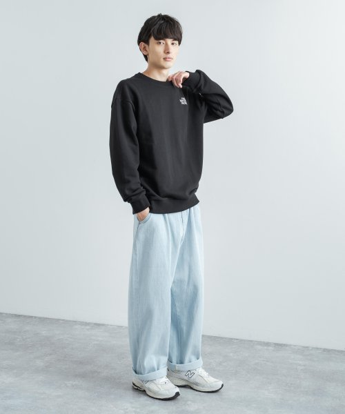 Rocky Monroe(ロッキーモンロー)/THE NORTH FACE ノースフェイス 韓国 WHITE LABEL ホワイトレーベル DAILY LOGO SWEATSHIRTS メンズ レディース /img10