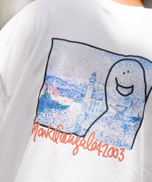 セール Mark Gonzales マーク ゴンザレス バックプリントフォト風イラストtシャツ Mark Gonzales Mark Gonzales Magaseek
