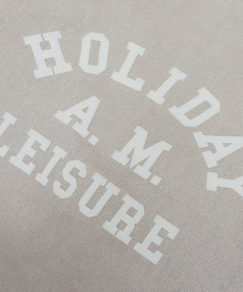 Holiday A.M.(ホリデーエーエム)/バッグ トートバッグ トート レディース メンズ フロッキープリント キャンバス 帆布 Holiday A.M./img03