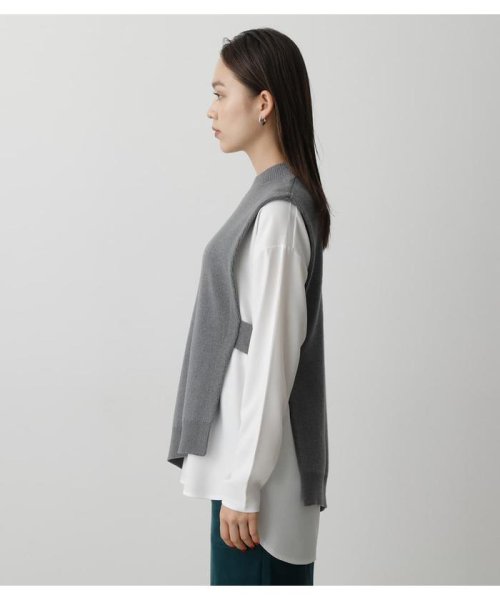 AZUL by moussy(アズールバイマウジー)/ASYMMETRY VEST KNIT SET/img23