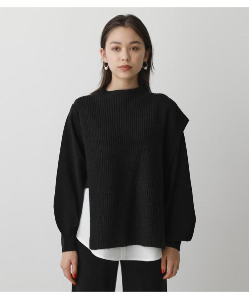 AZUL by moussy(アズールバイマウジー)/2WAY VEST SET KNIT TOPS/img18