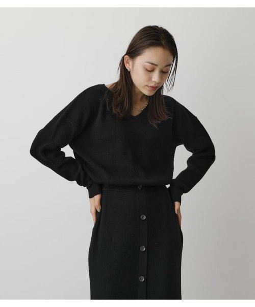 AZUL by moussy(アズールバイマウジー)/FRONT BUTTON BLOUSING ONEPIECE/img02