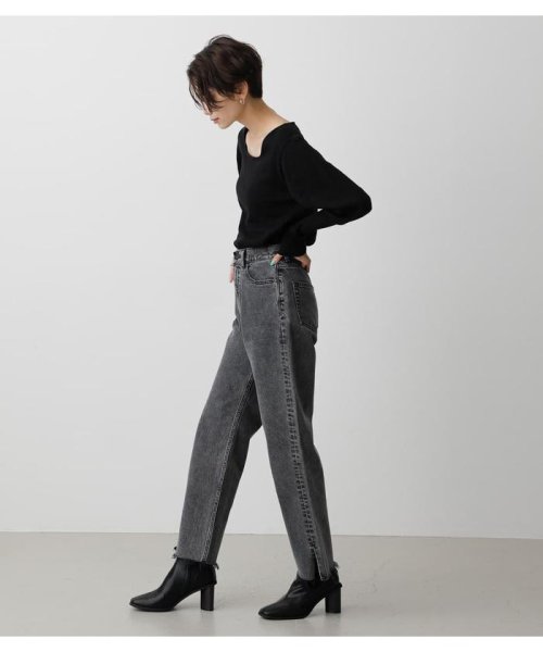 AZUL by moussy(アズールバイマウジー)/CHEMICAL SLIT DENIM TAPERED/img02