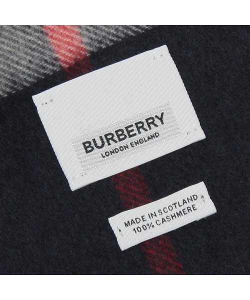 バーバリー マフラー レディース メンズ BURBERRY 8015542 A1222 ネイビー バーバリー マフラー BURBERRY A1222