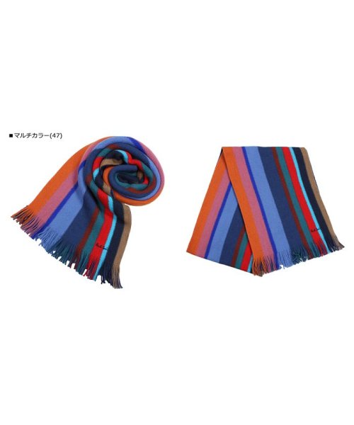ポールスミス Paul Smith マフラー メンズ ウール マルチカラー 355e As10 ポールスミス Paulsmith Magaseek