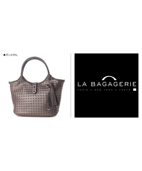 LA BAGAGERIE(LA BAGAGERIE)/ラ バガジェリー LA BAGAGERIE バッグ ショルダーバッグ トートバッグ レディース SAFECO 2WAY TOTE BAG ブラック ホワイト/img14