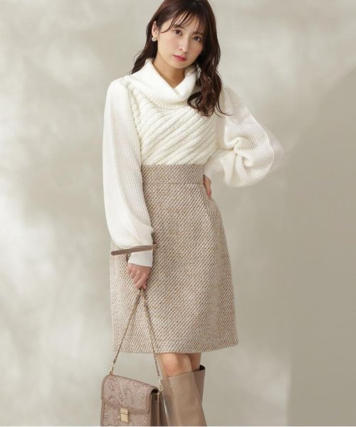 PROPORTION BODY DRESSING(プロポーション　ボディドレッシング)/Winter Tweed 台形ミニスカート/img02