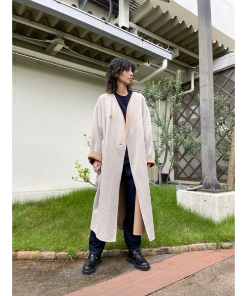 BLACK BY MOUSSY(ブラックバイマウジー)/rever long coat/img06