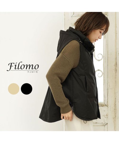 Filomo(フィローモ)/[Filomo]ダウンベストフレアデザイン/img01
