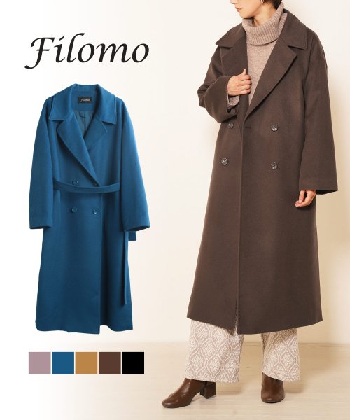 Filomo(フィローモ)/[Filomo]カシミヤブレンドウールダブルチェスターコート/img01