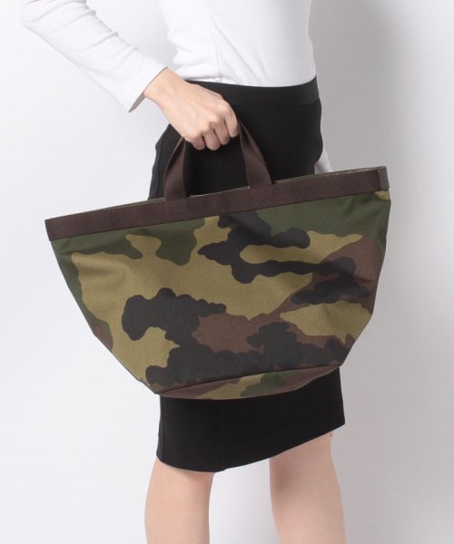 セール Herve Chapelier エルベシャプリエ 725w コーデュラ舟型トート L カモフラージュ 迷彩 エルベシャプリエ Herve Chapelier Magaseek