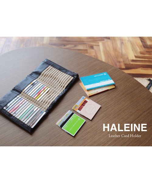 HALEINE(アレンヌ)/[HALEINE] ヌメ革レザーカードケース45枚収納大容量/img08